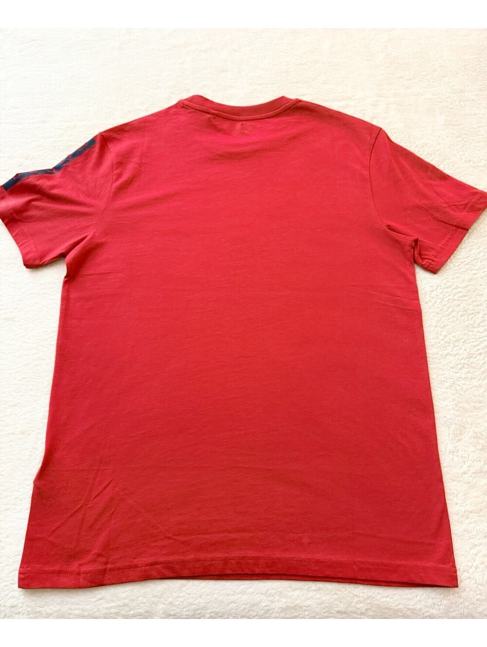 GUESS Men’s Logo T Shirt Red Graphic Tee Cotton Crew Neck Size L New - Picture 4 of 9
